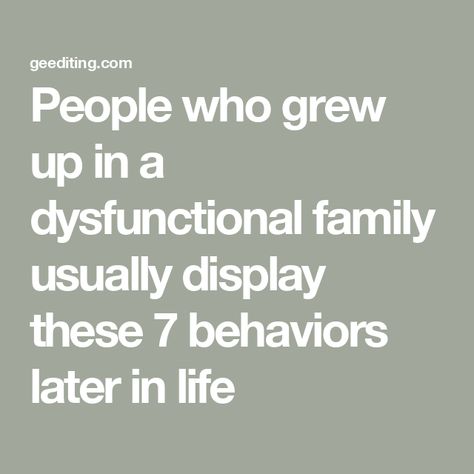 People who grew up in a dysfunctional family usually display these 7 behaviors later in life Reading People, Student Journal, Expressing Emotions, Book Editing, How To Read People, Tone Of Voice, Dysfunctional Family, Communication Is Key, Unrealistic Expectations