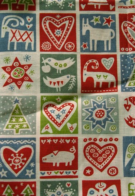 Vintage Scandinavian Christmas, Christmas Scandinavian, Scandinavian Winter, Scandinavian Fabric, Scandinavian Textiles, Danish Christmas, Scandinavian Pattern, Scandinavian Designs, Scandi Christmas