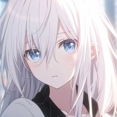 White Hair And Blue Eyes, Girl With White Hair, Pp Couple, Anime Elf, Queen Anime, 1080p Anime Wallpaper, Hd Anime Wallpapers, Blue Anime