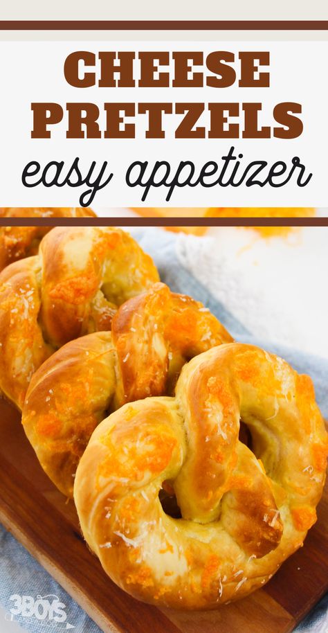 This Cheese Pretzels Recipe is a great way to make homemade pretzels at home. Perfect for game day, holiday treats, and more! Cheese Pretzel Recipe, Cheesy Pretzels, Wetzel Pretzel Recipe Copycat, Wetzel Pretzel Recipe, Pretzel Recipe, Sourdough Pretzel Recipe, Homemade Pretzels Recipe, Kid Friendly Appetizers, Bbq Chicken Wings Recipe