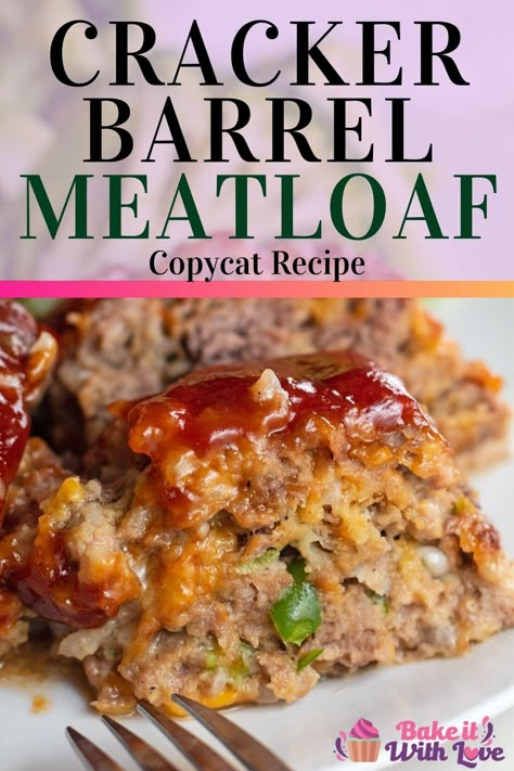 Pork And Beef Meatloaf Recipes, Main Entrees Meat, Ritz Meatloaf Recipe, Meatloaf Recipes With Bell Pepper, Meatloaf With Crackers Recipes, Meatloaf Recipes Ritz Crackers, Meatloaf Recipes With Saltine Crackers, Best Easy Meatloaf Recipes, Meatloaf Recipes Easy 1lb Ground Beef