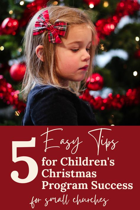 If you’re looking for a better way to produce a Christmas Program in your small church children’s ministry, here are 5 easy tips for success! Church Christmas Ideas For Kids, Kids Christmas Programs For Church, Children’s Church Christmas Program, Kids Church Christmas Party Ideas, Small Church Christmas Program For Kids, Sunday School Christmas Programs, Christmas Programs For Kids Church, Christmas Plays For Small Churches, Church Christmas Program Ideas