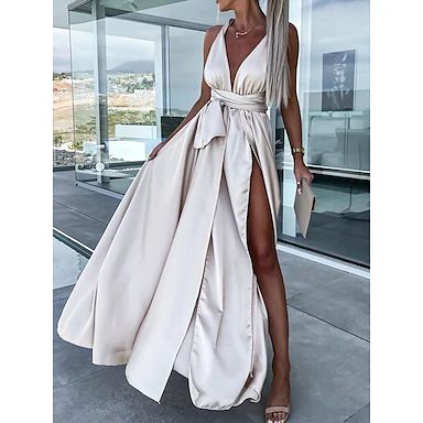 Category List | LightInTheBox After Wedding Dress, Dress Elegantly, Apricot Dress, Dresses Two Piece, A Prom Dress, Sleeveless Outfit, Maxi Dress Outfit, Prom Queen, Two Piece Outfits