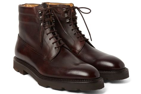 Formal Boots, Leather Handbag Patterns, Gents Shoes, Brown Oxford Shoes, Mens Dress Boots, Brogue Boots, Leather Formal Shoes, Custom Boots, John Lobb