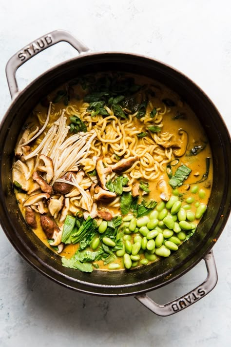 Coconut Curry Vegetarian, Coconut Curry Ramen, Coconut Broth, Curry Ramen, The Modern Proper, Modern Proper, Coconut Curry Soup, Ramen Recipe, Ramen Noodle Recipes