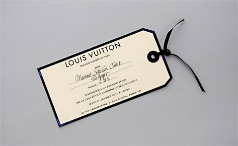 Louis Vuitton Invite Hang Tag Show Invitation, Fashion Invitation, Fashion Show Invitation, Invitation Layout, Wallpaper Interior, 카드 디자인, Wallpaper Magazine, Fashion Wallpaper, Invitation Inspiration