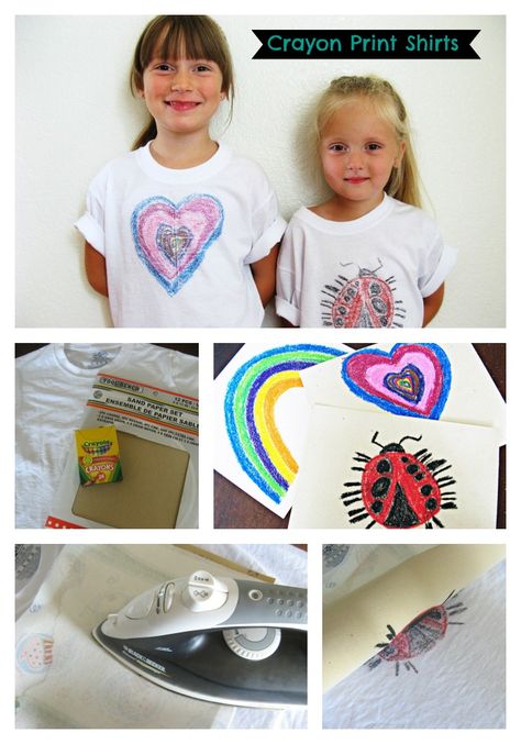 Encouraging Imagination: Crayon Print Shirts - Somewhere in the Middle Repurposed Shirts, Crayons Artwork, Tie Dye Shirts Patterns, Crafts Spring, Preschool Shirts, Vbs 2024, Make Your Own Shirt, Crayola Crayons, Tie Dye Shirts