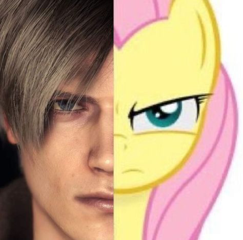 Pfp Resident Evil, Icon Commission, Silly Pfp, Leon Scott, Resident Evil Leon, The Residents, Fluttershy, Resident Evil, My Little Pony