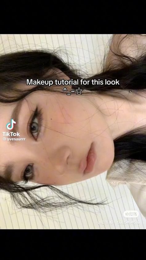 Asian Makeup Tutorials, Mekap Mata, Cute Eye Makeup, Doll Eye Makeup, Korean Eye Makeup, Beauty Makeup Tutorial, Makeup Tutorial Eyeliner, Ulzzang Makeup, Face Makeup Tutorial