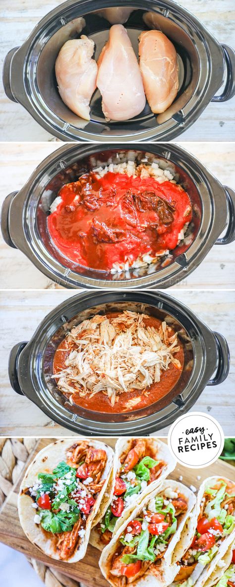 Crock Pot Chicken Tinga Chicken Tinga Crockpot Slow Cooker, Crock Pot Chicken Tinga, Tinga In Crockpot, Tinga Chicken Crock Pot, Chicken Tinga Recipe Crock Pots, Crockpot Chicken Tinga Tacos, Chicken Tinga Crockpot, Slow Cooker Chicken Tinga, Easy Crockpot Chicken Recipe