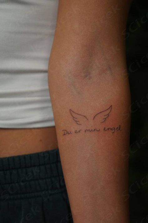 Date With Angel Wings Tattoo, Angel Wing Tattoo, Meaningful Tattoo Quotes, Angel Wings Tattoo, Meaningful Tattoo, Wing Tattoo, S Tattoo, Meaningful Tattoos, Angel Wings