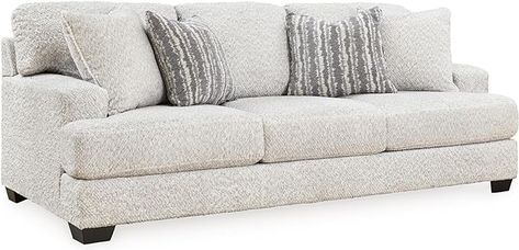 Amazon.com: Signature Design by Ashley Brebryan Contemporary Sofa for Living Room, Beige : Home & Kitchen Contemporary Loveseat, Oversized Chair And Ottoman, Oversized Chair, Chair And A Half, Living Room Set, Contemporary Sofa, Gray Sofa, Plush Fabric, Loveseat Sofa