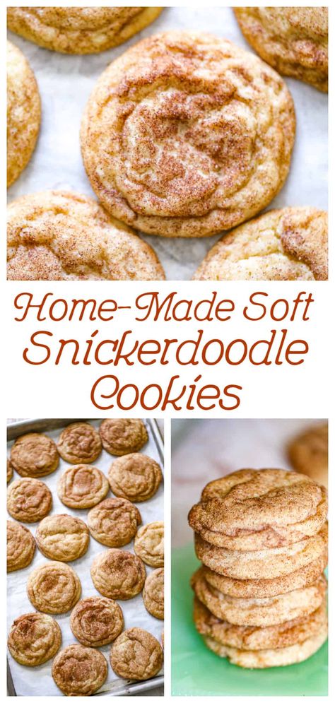 Soft Snickerdoodle Cookies - These practically melt in your mouth and these are truly, probably the best version of these soft delicious buttery, sugar cookies with a lovely sugar cinnamon coating that makes them undeniably irresistible to all.  Get out that big glass of milk!  Let's dunk! Best Snickerdoodle Cookies Recipe, Snickerdoodle Cookies Recipe, Soft Snickerdoodle Cookies, Best Snickerdoodle Cookies, Cinnamon Sugar Cookies, Short Bread, Snickerdoodle Recipe, Snickerdoodle Cookies, Snickerdoodle Cookie Recipes