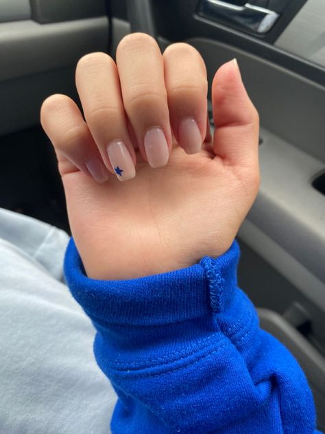 Cute Nail Designs For Short Nails Back To School, Short Square Acrylic Nails Back To School, Summer Nails Basic Simple, Short Nails Ideas No Acrylic, First Nails Ideas, Back To School Nail Inspo Short, Basic Nail Inspo Short, School Nails For Teens Short, Simple Short Nail Designs Summer Square