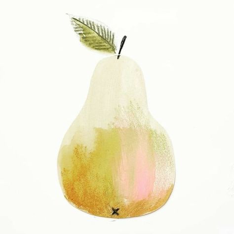 Pear Illustration, Drinks Illustration, Textured Illustration, Commission Ideas, Behance Illustration, Pear Art, Watermelon Carving, Quentin Blake, Love Collage