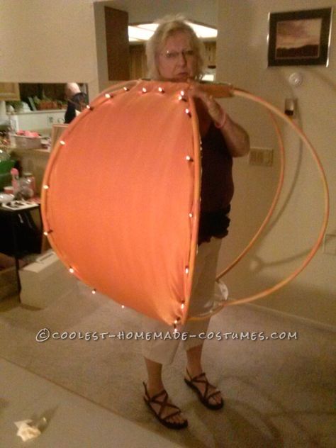 How To Make A Round Ball Costume, Homemade Pumpkin Costume, Diy Toddler Pumpkin Costume, Pumpkin Diy Costume, Diy Pumpkin Costume Kids, Diy Pumpkin Costume Toddler, Giant Pumpkin Diy, Diy Pumpkin Costume Womens, Pumpkin Costume Adult