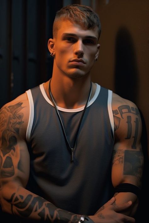 Kris Knight, Tattoo Man, Really Cute Puppies, Character Inspiration Male, Tan Guys, Male Fitness Models, Ideal Man, Inked Men, Muscular Men