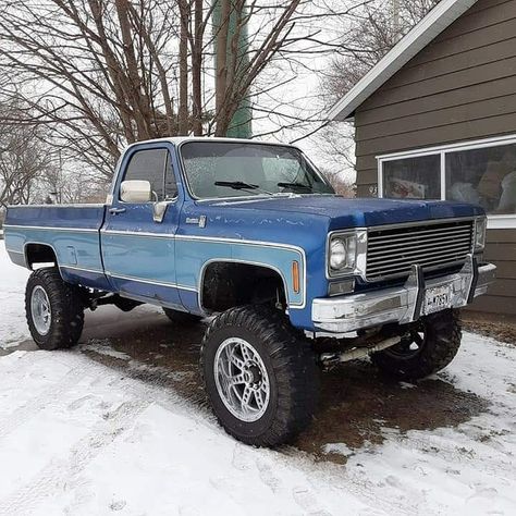 Blue Square Body Chevy, Chevy K10, Country Trucks, 67 72 Chevy Truck, Chevy 4x4, Truck Flatbeds, 72 Chevy Truck, Trucks Lifted Diesel, C10 Chevy Truck