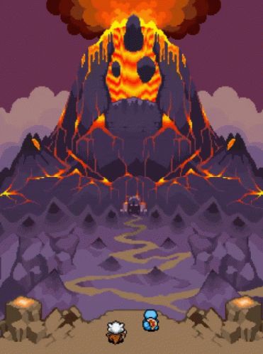 Pokemon Art GIF - Pokemon Art Volcano - Discover & Share GIFs Pokemon Nostalgia, Pokemon Dungeon, Pokémon Mystery Dungeon, Dungeon Art, Pokemon Mystery Dungeon, Old Pokemon, Pixel Gif, Mystery Dungeon, Pokémon Team