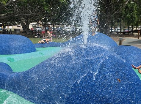 Wynnum Whale Park whale Park Architecture, Playgrounds Architecture, Taman Air, Urban Playground, Water Playground, Splash Park, Kids Indoor Playground, Children Park, Park Playground