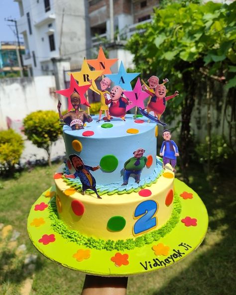 Motu Patlu Cake, Theme Cake, Themed Cakes, Cake, Quick Saves, Design