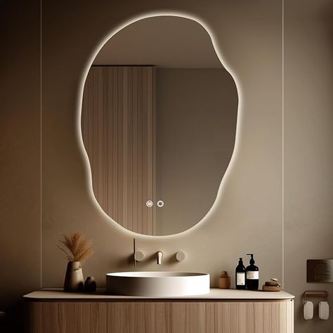 Amazon.com: WallBeyond LED Bathroom Mirror with Lights, 25 x 35 Inch Led Bathroom Vanity Mirror for Wall, Anti Fog Mirror for Bathroom, 3 Colors and Dimmable Light, Horizontal/Vertical : Home & Kitchen Anti Fog Mirror, Bathroom Mirror With Lights, Dark Bathroom Ideas, Mirror For Wall, Dark Bathrooms, Led Bathroom Mirror, Mirror For Bathroom, Bathroom Mirror Lights, Mirror With Led Lights