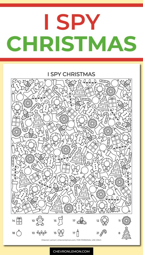 Christmas Puzzles Printables, Christmas Game For Kids, I Spy Christmas, Christmas Crossword, Christmas Printable Activities, Christmas Maze, Fonts Inspiration, Christmas Activity Book, Christmas Teaching