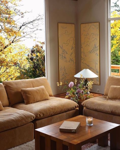 Day Dreaming, Leaves Fall, Japanese Maple, Modular Furniture, Living Room Inspo, Couches Living Room, Clematis, 인테리어 디자인, Modern Living