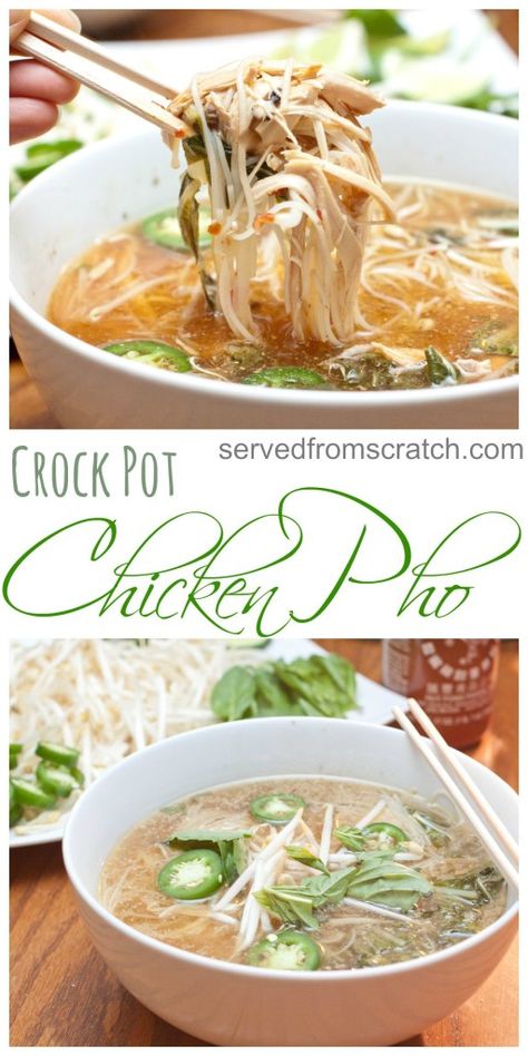 Pho At Home, Pho Chicken, Vietnamese Chicken Pho, Pho Recipes, Asian Soups, Vietnamese Chicken, Chicken Pho, Beautiful Recipes, Vietnamese Pho