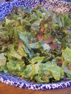 Wilted Leaf Lettuce Salad, Wilted Lettuce Recipe, Wilted Lettuce Salad, Lettuce Recipes, Wilted Lettuce, Red Leaf Lettuce, Vegetarian Ideas, Bacon Grease, Lettuce Salad