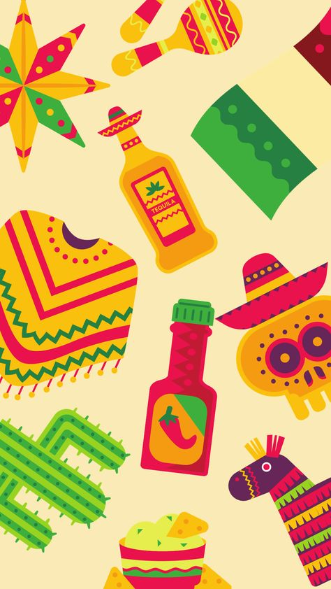 Mexico Wallpaper, Mexican Beach, Mexican Beaches, 5 De Mayo, Screen Savers, Bandanas, Phone Wallpaper, Tacos, Clip Art