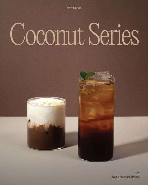 103 COFFEE ® | Experience the harmony of coffee with a dash of refreshing breeze with the star of this summer -- coconut. A dance of black and white, each… | Instagram Coconut Cream Cold Brew, Korean Cafe Drinks, Vietnamese Cold Brew Coffee, Vietnam Coconut Coffee, Thai Iced Coffee, Korean Coffee, Korean Writing, Coconut Coffee, Coffee Obsession