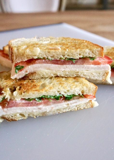 Turkey Havarti Sandwich, Havarti Sandwich, Turkey Panini Recipes, Honey Mustard Turkey, Mustard Aioli, Stone Ground Mustard, Turkey Panini, Turkey Sandwiches Recipes, Best Sandwich Recipes