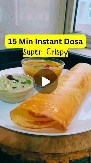 Aloo Dosa Recipe, Crispy Dosa Recipe, South Indian Recipes Videos, Instant Dosa Recipe Video, Quick Dosa Recipe, Wheat Dosa Recipe, Easy Cooking Recipes Indian, Suji Dosa Recipe, Easy Dosa Recipe