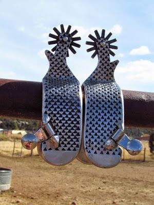 Cowboy Custom Spurs: PARRY 196 RASP SPUR Cable Knife, Horseshoe Nail Art, Custom Spurs, Western Spurs, Cowboy Clothes, Blacksmith Ideas, Cowboy Spurs, Cowboy Vest, Spurs Western