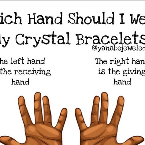 Yana Bejeweled on Instagram: "It is important to understand what each side of the body does to get the most out of your jewelry. While the left side is your sensitive, responsible for dealing with your internal self, your right side is more about how you take action in the world outside. You receive energy through your left side, and it is on this side that you make positive “shifts” that best benefit you emotionally. When you wear certain healing on your left wrist you can consciously control and modify stresses from your outside environment. In contrast, your right side is your “doer” or “action” side.

Shop at yanabejeweled.com to purchase your crystal bracelets!

#crystalshop" Giving Hands, Chakra Healing Meditation, Bracelets Women, Crystal Healing Bracelets, Healing Meditation, Healing Bracelets, Crystal Shop, Chakra Healing, Take Action