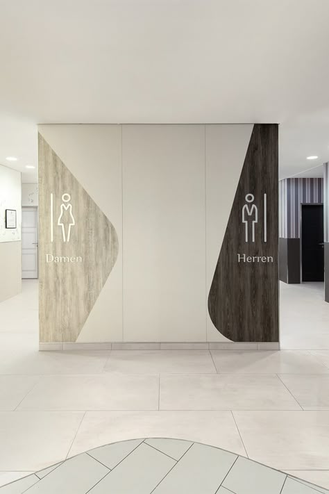 Shopping Mall Toilet Design, Interior Wayfinding Signage, Restroom Signage Design, Retail Graphic Design, Mall Signage Design, Mall Toilet Design, Branding Wall Design, Toilet Signage Design, Shopping Mall Signage