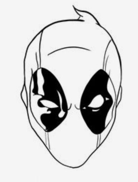 Deadpool Cartoon Tattoo, Deadpool Tattoo Stencil, Deadpool Tattoo Ideas, Marvel Tattoo Ideas, Deadpool Symbol, Deadpool Cartoon, Hahaha Joker, Deadpool Tattoo, Y2k Drawings