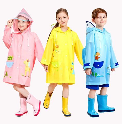 A raincoat is a must-have to buy before the coming rainy season. Cheap, compact and light, it also gives you more freedom, ability to move, and have other things in hands. On Taobao there are a lot of models for men, women, and kids: https://detail.tmall.com/item.htm?id=555128585909 https://detail.tmall.com/item.htm?id=44911443052 https://detail.tmall.com/item.htm?id=580373187963 #tbfocus #taobao #tmall #autumn #rain_coat #raincoat_for_kids #delivery_from_china Zeel Raincoat, Rainy Season Outfit, Cheap Raincoats, Proper Attire, Raincoat Outfit, Coat Suit, Autumn Rain, Raincoat Kids, Kids Rain