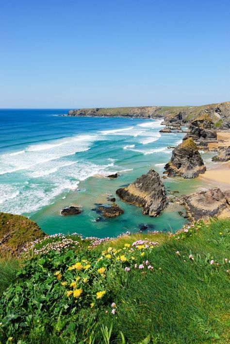 Beach Cornwall, Mercedes W124, Cornwall England, Photography Beach, Voyage Europe, Ideas Photography, England Travel, Pretty Places, Places Around The World