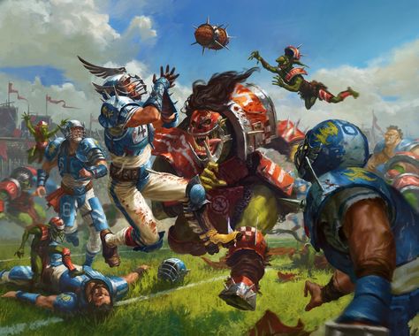 Blood Bowl Teams, Fantasy Football Trophy, Game Workshop, Blood Bowl, Fandom Games, Warhammer Art, Warhammer 40k Artwork, Pac Man, Warhammer Fantasy