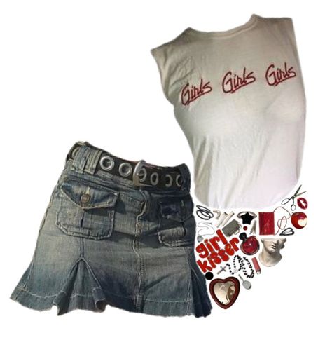 Lesbian Pride Outfit | ShopLook Lesbian Pride Outfits, Dark Academia Png, Pride Outfit Ideas, Red Perfume, Pride Weekend, Black Cross Necklace, Png Polyvore, Lesbian Outfits, Casual Edgy