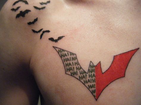 Batman Beyond Tattoo Beyond Tattoo, Batman Tattoo, Wicked Tattoos, Batman Beyond, Leaf Tattoos, Maple Leaf Tattoo, Tatting, Tattoo Ideas, Batman