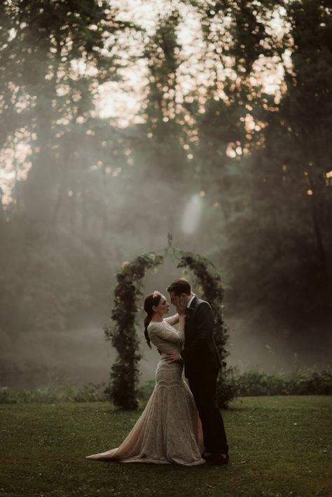 If Dark Romance is Your Vibe, You'll Love This Austria Garden Wedding at Schloss Margarethen am Moos | Junebug Weddings Gothic Nature Wedding, Light Academia Wedding, Moody Romance Wedding, Monster Wedding, Moody Wedding Pictures, Dark Academia Wedding, Sinners Anonymous, Austrian Wedding, Ersa Atelier