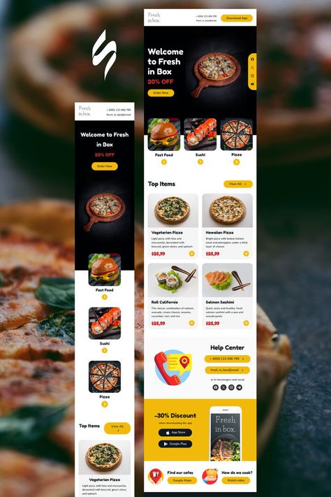 Explore our Food email templates to find just the right look for you. Create eye-catching templates that leave a lasting impact.🌠🌟 Follow us on Pinterest for design and marketing hacks! 📈💌 #food #foodemail #stripoemail #emailtemplatedesign #emaildesign #emailmarketing #emailmarketingdesign Promo Email, Quick Salmon, Food Marketing, Marketing Hacks, Salmon Sashimi, Holiday Emails, Email Template Design, Avocado Cream, Holiday Campaign