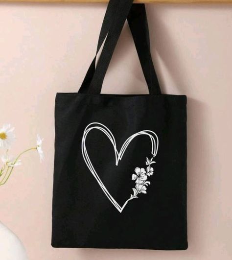 Black Tote Bags #smallbusiness #bag #totebag #aesthetic #onlinebusiness Tote Bag Design Aesthetic, Black Tote Bag Design, Black Tote Bag Aesthetic, Aesthetic Tote Bag Design, Totebag Aesthetic, Artsy Black Tote Shoulder Bag, Black Logo Canvas Tote Bag, Artsy Black Tote Bag, Artistic Black Tote Shoulder Bag