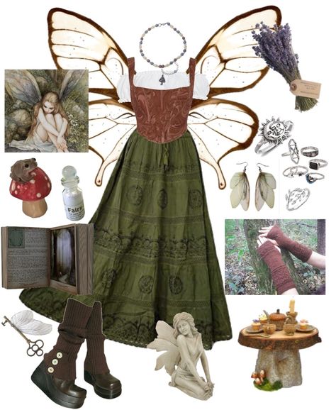 Enchanted Forest Outfit Ideas Casual, Elf Core Outfit, Forest Elf Outfit, Fairy Ren Faire Costume, Nature Fairy Outfit, Forest Fairy Outfit, Fairy Outfit Ideas, Fluttershy Cosplay, Ren Faire Costume