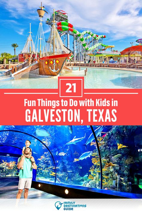 21 Fun Things to Do in Galveston with Kids — Family Friendly Activities! Texas Beach Vacation, Galveston Texas Vacation, Houston Vacation, Family Vacations In Texas, Galveston Beach, Texas Beaches, Texas Adventure, Jamaica Beaches, Texas Things