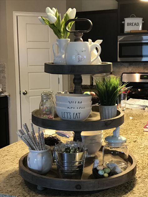 3-Tiered Stand 3 Tier Metal Stand Decor Ideas, Uses For 3 Tiered Stand, Decorate 2 Tier Stand, 3 Tier Stand Decor, Coffee 3 Tier Stand Decor, 3 Tier Coffee Mug Stand, 3 Tier Stand, Three Tier Stand, Kitchen Tray