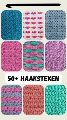 Zoek je een leuke steek voor een haakwerkje? Op Haakinformatie vind je de uitleg van meer dan 50 haaksteken. Double Knitting Patterns, Crochet Techniques, Double Knitting, Crochet Tutorial, Crochet Stitches, Knitting Pattern, Knitting Patterns, Amigurumi, Arts And Crafts